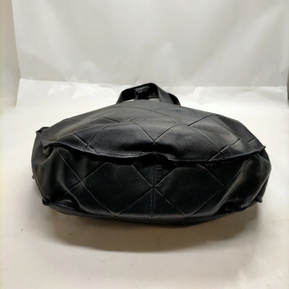 Chanel Black Lamb Skin Tote